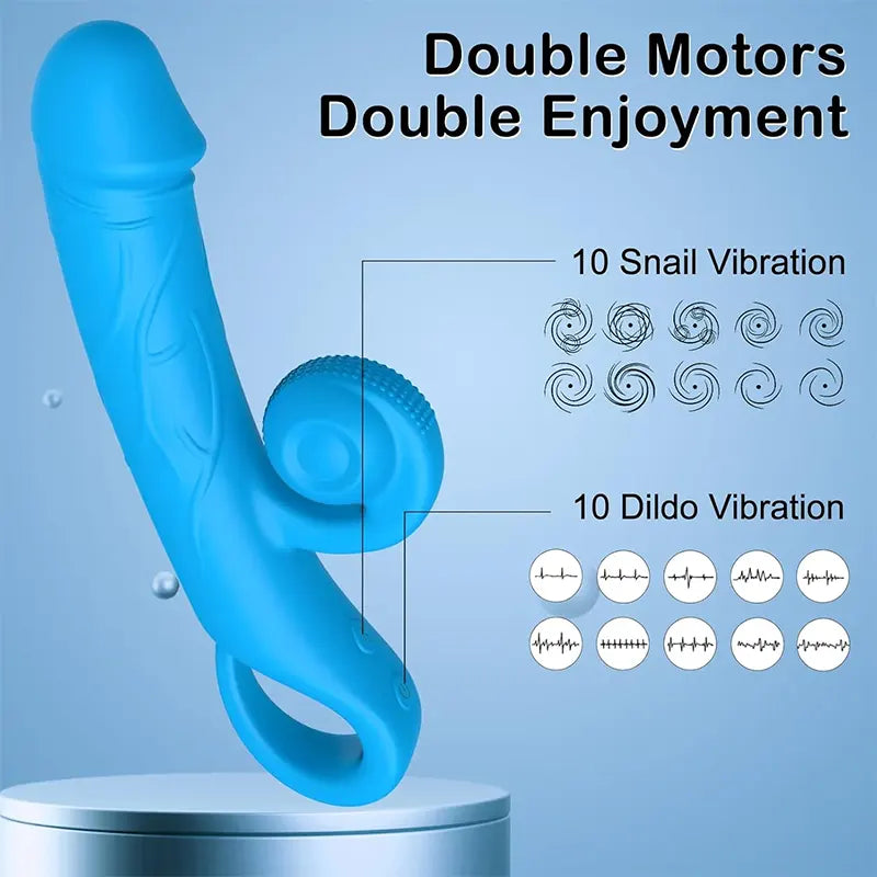 Snail Ecstasy 10-Function G-Spot & Clitoral Vibrator