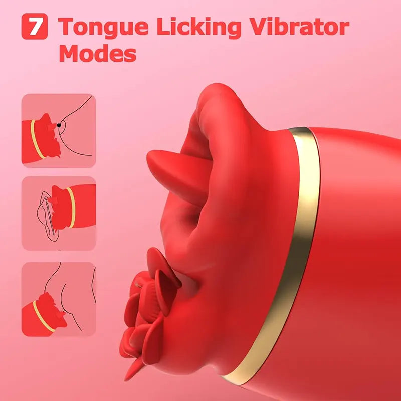 Rose Tongue and Tap Vibrator