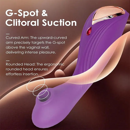 Dual Bliss 9-Mode G-Spot & Clitoral Suction Vibrator