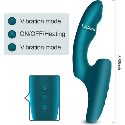 Heated G-Spot Vibrator with Dual Stimulation