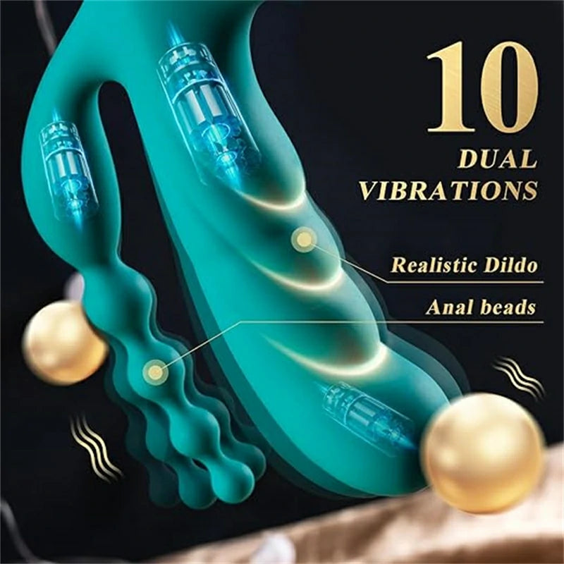 3-in-1 Rabbit G-Spot Thrusting Vibrator