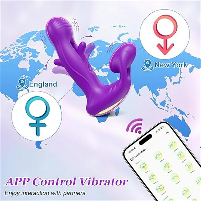 Dual Head Tapping Remote Control G-Spot Vibrator