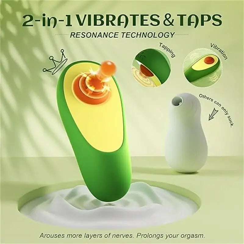 Forbidden Avocado Vibrating Masturbator: Indulge in Temptation