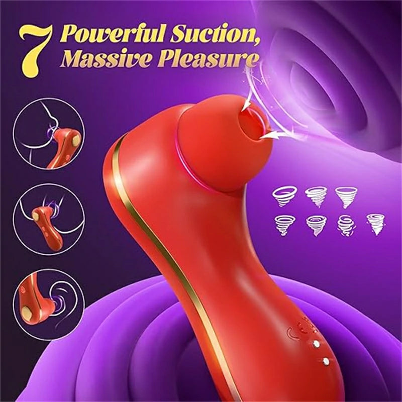 Clitoral Vibrator with 7 Suction and 3 Vibration Modes