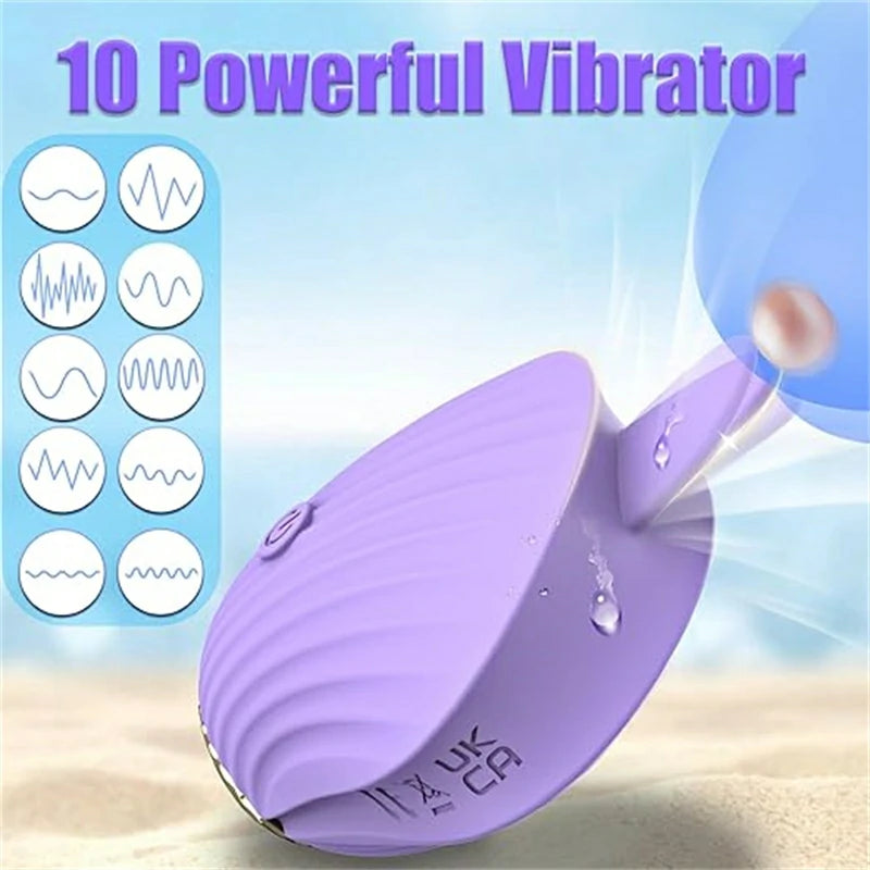 Scalloped Tongue Clitoral Vibrator for Precise Stimulation