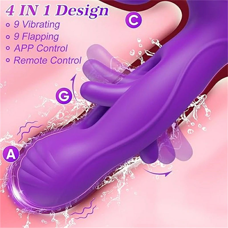 Dual Head Tapping Remote Control G-Spot Vibrator