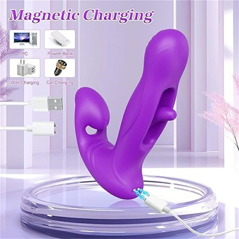 Dual Head Tapping Remote Control G-Spot Vibrator