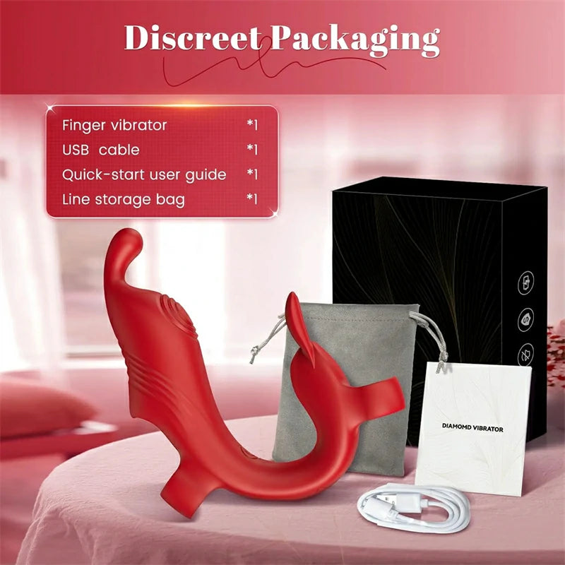 Couple's Finger Vibrator for Clitoral and G-Spot Stimulation