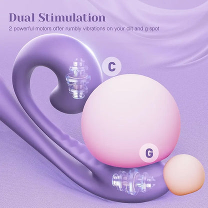 LuxeWave Dual-Stimulation Vibrator