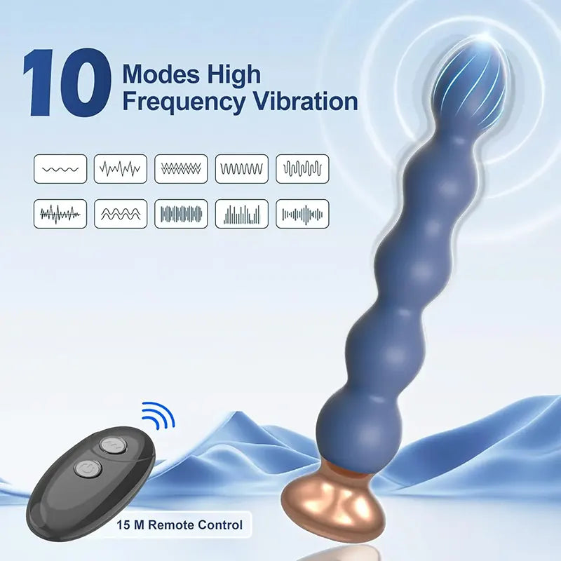 Indigo Dual-Layer Silicone Graduated Anal Plug