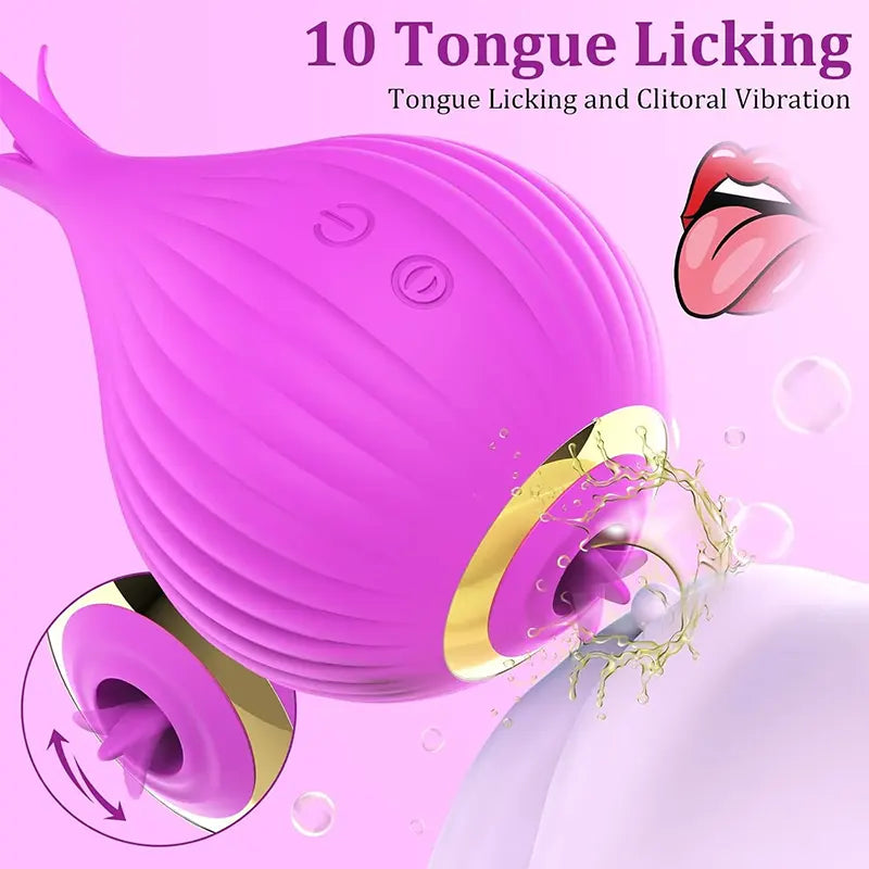 2-in-1 Onion Sucking Stimulation Vibrator