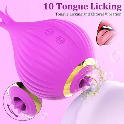 2-in-1 Onion Sucking Stimulation Vibrator