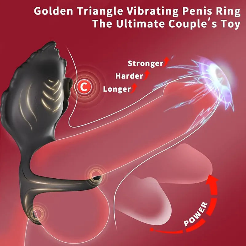 VibeLock Triple Vibrating Cock Ring