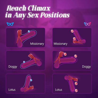 App Oral Tongue Clitoris Vibrating Penis Ring