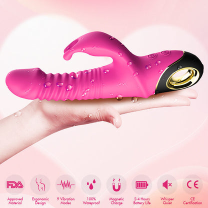 Telescopic_Rocking_Rabbit_Head_Vibrator_Rose7